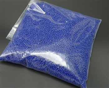 Opaque blue Antique Glass Seed Beads, 400 grams