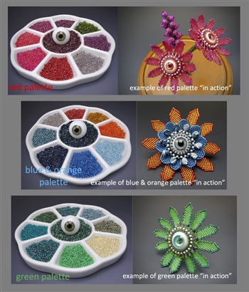 Eye Flower Master Class 2022 - green eye materials box