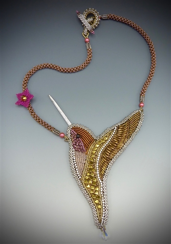 "Lightness of Being" Necklace Kit, bronze and rose