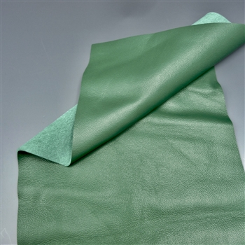 Kelly green leather, 6x12 inch piece