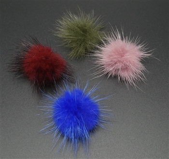 Four Real Mink Fur Pompoms
