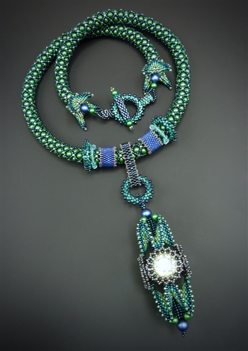 Lantern Lighter Necklace Kit, emerald