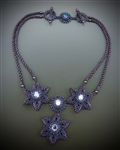 "Stern Blume Halskette" Necklace Kit (dark purple color way)