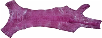 Ostrich leg leather hide, violet