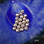 5-5.5mm side drilled button pearls,  pale pink