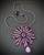 Spying Eye Necklace Kit, hot pink, grey & black