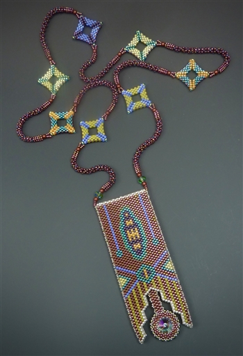 Flashback to Flapper Necklace Virtual Workshop and Kit (magic carpet burgundy) -February 23rd, 2024 release date