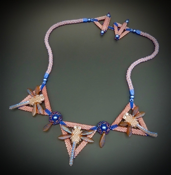 Mid Summer Night's Necklace Virtual Workshop and Kit (coral sapphire kit) - June 25th, 2021