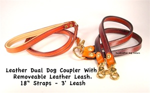 Dogs Leather Coupler l Leather Coupler Leather Leash