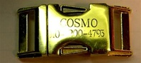 Engraved Brass Side Release Buckle