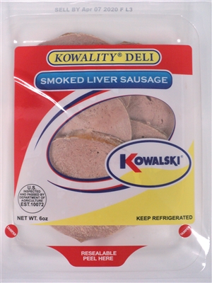 Sliced Smoked Liver Sausage