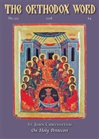 The Orthodox Word #323 Print Edition