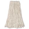 Cut-End Mop Head, Cotton, 24oz, White