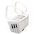 Non-Para Toilet Bowl Block, Lasts 30 Days, Evergreen Scent, White, 12/box