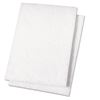Light Duty Scour Pad, White, 6 X 9, White, 20/carton