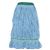 Super Loop Wet Mop Head, Cotton/synthetic Fiber, 1" Headband, Medium Size, Blue