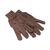 Jersey Knit Wrist Clute Gloves, One Size Fits Most, Brown, 12 Pairs