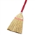 Corn Fiber Lobby/toy Broom, Corn Fiber Bristles, 39" Overall Length, Red, 12/carton