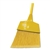 Corn Fiber Angled-Head Lobby Brooms, 55" Handle, Yellow, 12/carton