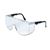 Tacoma Wraparound Safety Glasses, Black Frames, Clear Lenses