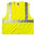 GloWear 8210Z Class 2 Economy Vest, Polyester Mesh, Large to X-Large, Lime