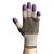 G60 Purple Nitrile Gloves, 240 Mm Length, Large/size 9, Black/white, Pair