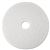 Low-Speed Super Polishing Floor Pads 4100, 12" Diameter, White, 5/carton