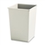 Plaza Waste Container Rigid Liner, Square, Plastic, 35 Gal, Beige