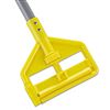 Invader Aluminum Side-Gate Wet-Mop Handle, 1 Dia X 54, Gray/yellow