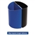 DESK-SIDE RECYCLING RECEPTACLE, 7 GAL, BLACK/BLUE