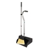 Telescopic Ergo Dust Pan With Broom, 12" Wide, 45" High, Metal, Gray/silver