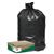 Linear Low Density Large Trash And Yard Bags, 33 Gal, 0.9 Mil, 32.5" X 40", Black, 80/carton