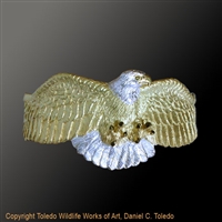 Bald Eagle Bracelet "America's Pride" by wildlife artist and jeweler Daniel C. Toledo, Toledo Wildlife Works of Art