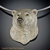 Polar Bear Pendant "Conqueror of the North" by wildlife artist and jeweler Daniel C. Toledo, Toledo Wildlife Works of Art