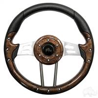 Aviator 4 Woodgrain Steering Wheel 13" Diameter               