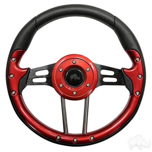 Aviator 4 Red Steering Wheel 13" Diameter                                   