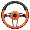 Aviator 4 Orange Steering Wheel 13" Diameter                                     