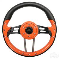 Aviator 4 Orange Steering Wheel 13" Diameter                                     
