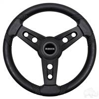 Club Car DS Lugana Steering Wheel, Black, 13" Diameter