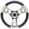Club Car DS Fontana Steering Wheel, Chrome, 13" Diameter
