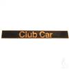 Club Car DS Name Plate Black/Gold