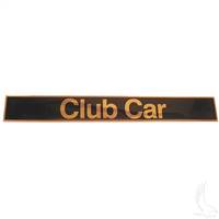 Club Car DS Name Plate Black/Gold