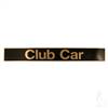 Club Car Precedent Name Plate Black/Gold