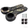 Seat Kit Two Tone Padded Arm Rest Set with Cup Holder, Black/Camo                                                         