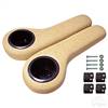 Universal Golf Cart Rear Seat Arm Rests with Cup Holders - Beige