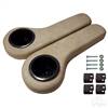 Rear Seat Arm Rests with Cup Holders - Stone Beige