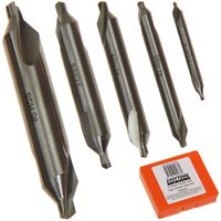 5 pc CENTER DRILL COUNTERSINK SET