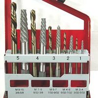 10 Piece EXTRACTOR & LEFT HAND COBALT DRILL BIT SET