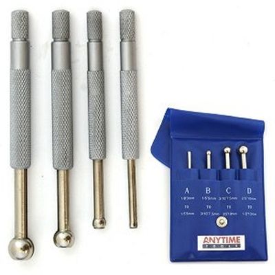 4 pc FULL-BALL SMALL BORE HOLE Precision GAGE GAUGE SET