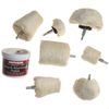 8 pc Drill Polisher Buffer Kit with Mothers Aluminum Polish Paste
